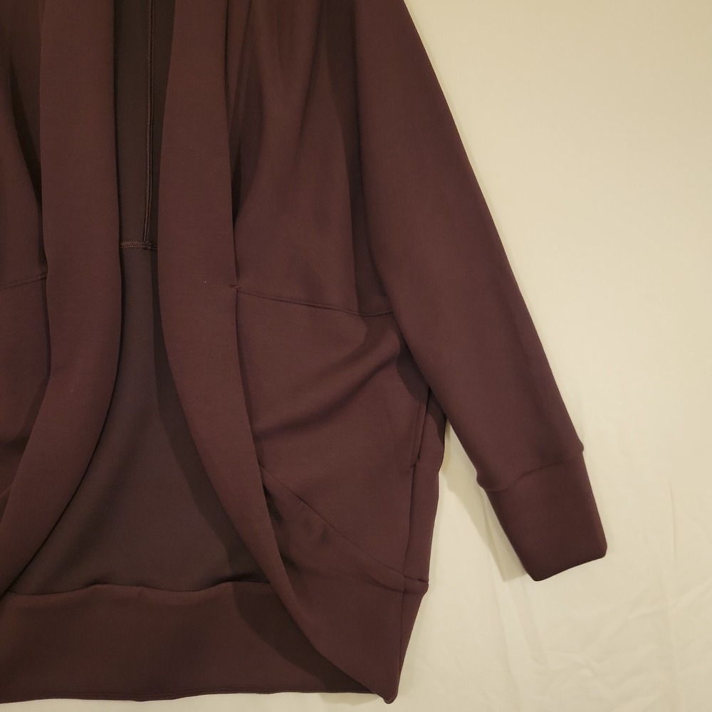 Spanx Airessentials Cocoon Cardigan Plum Womens M L Luxurious Relaxed Activewear - Picture 4 of 7